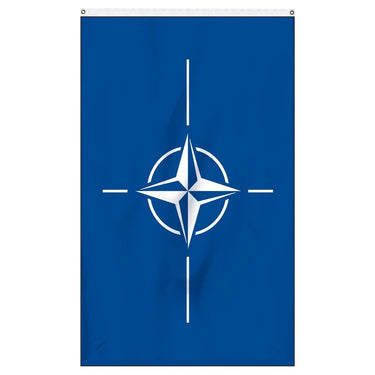 The official flag of Nato for sale to buy online now for flagpoles, parades, and government buildings.